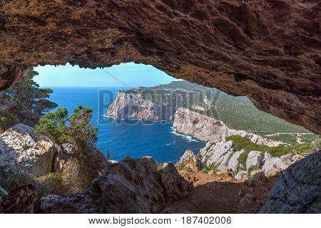 a cave in Capo Caccia in Sardinia