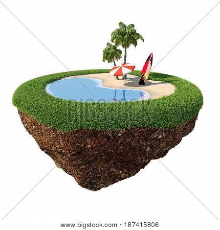 Green Peace ( 3D Island Beach )