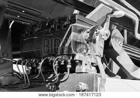 Details Of Polish Steam Locomotive.