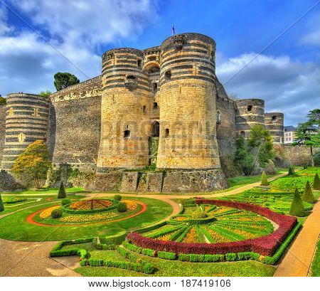 Angers Castle in the Loire Valley - France, Maine-et-Loire