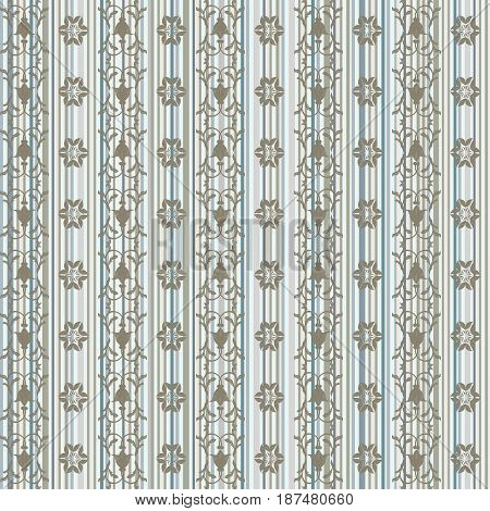 Modern stylish floral flower pattern for textile wallpaper pattern fills covers surface print gift wrap scrapbooking decoupage Seamless abstract classic pattern