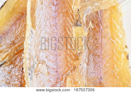 Dried fish. Dried fish background. Dried ballerus