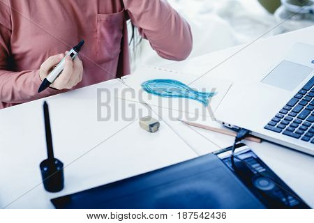 Social suicide concept or population death in internet-blue whale image