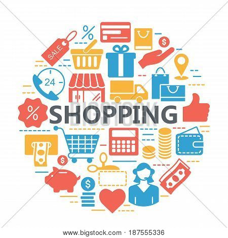 Silhouette web icons set - E-commerce, shopping. Universal internet icon to use in web and mobile UI, set of basic UI internet elements.