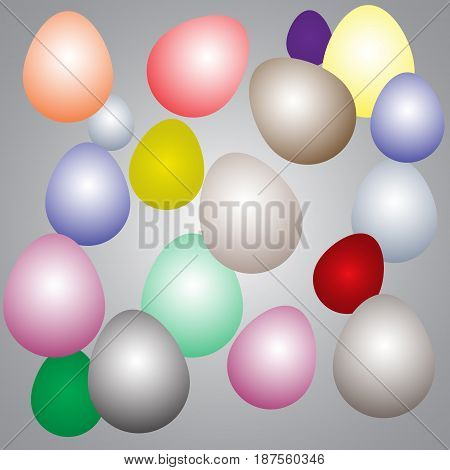 Vector illustration of eggs - easter holiday