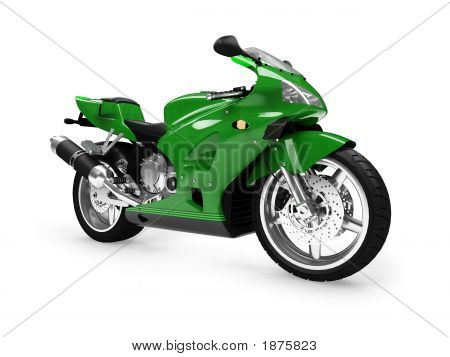 Vista anteriore moto isolato 01
