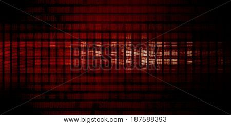 Digital Security and Network Firewall Surveillance Concept