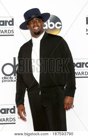 LAS VEGAS - MAY 21:  Sean Combs at the 2017 Billboard Awards Press Room at the T-Mobile Arena on May 21, 2017 in Las Vegas, NV