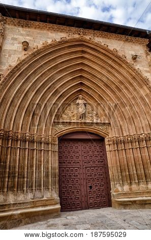 Aranda de Duero is the capital of the Ribera del Duero wine region. Church of Saint John, San Juan