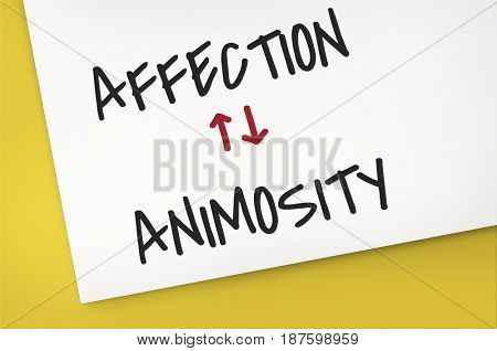 Affection Animosity Love Hate Opposite