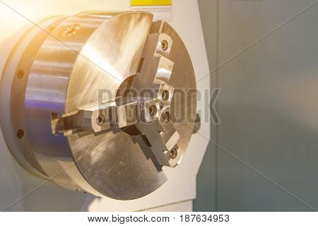 CNC turning spindle and lathe in factory