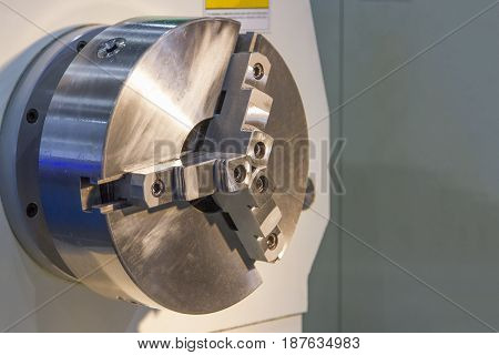 CNC turning spindle and lathe in factory