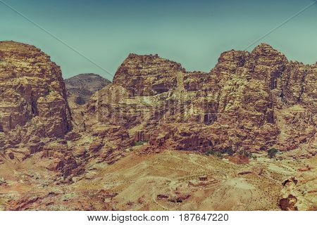 From High  The Antique Site Of Petra