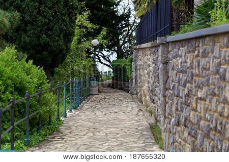 The Lungomare road in Opatija in Croatia.