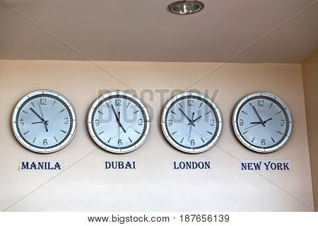 In Philipphines Airport  Worldwide Timezone