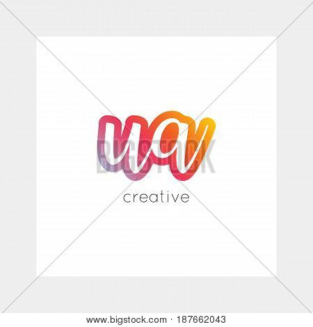 Ua Logo, Vector. Useful As Branding, App Icon, Alphabet Combination, Clip-art.