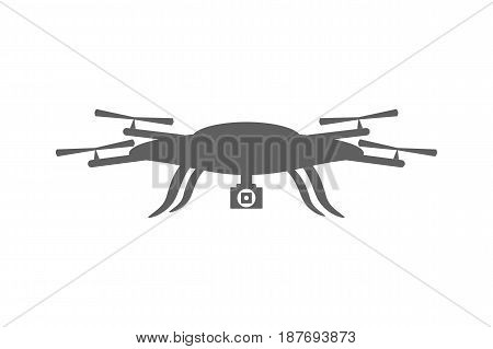 Drone icon. Drone isolated on white background