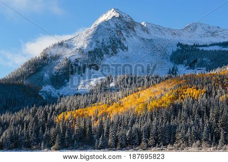 Autumn Scenery in the Rocky Mountains of Colorado