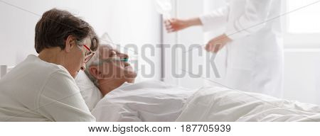Dying Man In Hospital