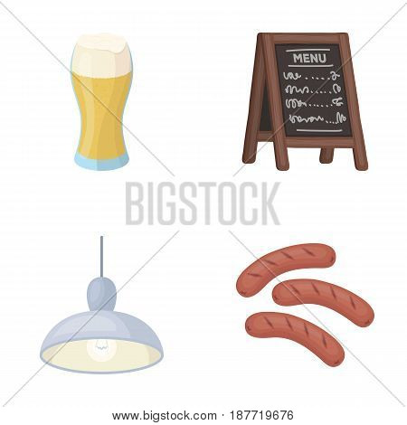 Restaurant, cafe, beer, glass .Pub set collection icons in cartoon style vector symbol stock illustration .