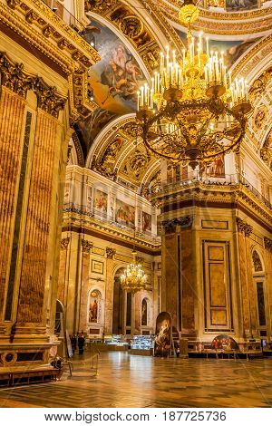 St. Isaac's Cathedral in St. Petersburg, Russia. Architectural monument.