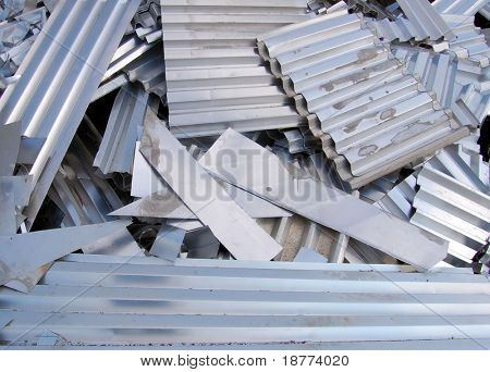Aluminium Schrott, Bleche auf einen recycling-Bereich