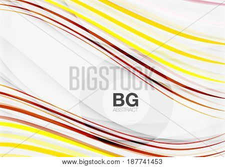Thin lines wave abstract background. template background for workflow layout, diagram, number options or web design