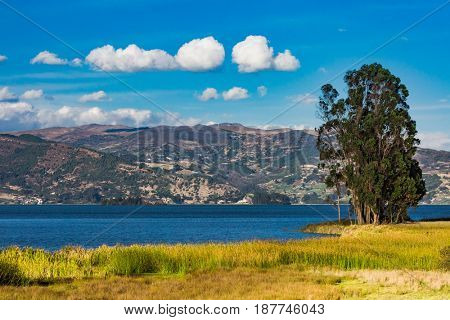 Laguna de Tota Lake  Boyaca in Colombia South America