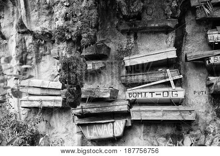 In Philipphines The  Typical Hanging Cemetery