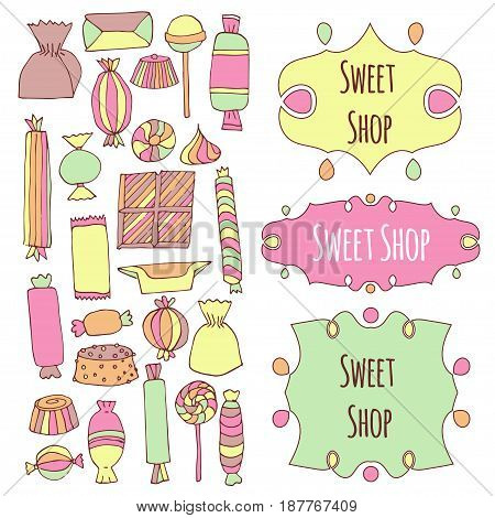 Hand Drawn Candy Set