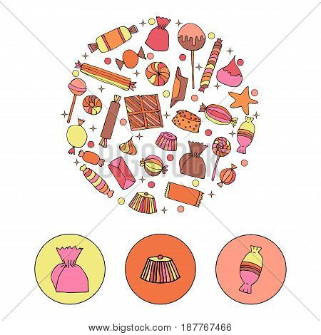 Hand Drawn Candy Set