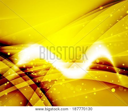 Shiny wave, magic light efffect abstract background