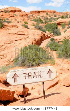 Firmare indicando il percorso sulla strada per il famoso 