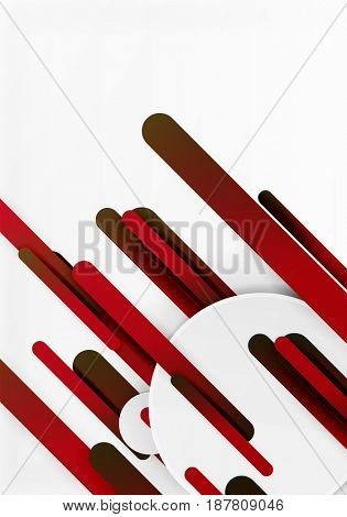 Cut 3d paper color straight lines abstract background