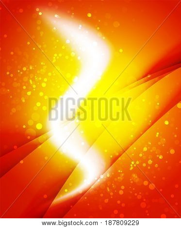 Shiny wave, magic light efffect abstract background