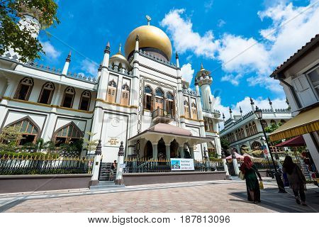Photo of Masjid Sultan at Muscat Street in Kampong Glam district of Rochor Planning Area in Singapore