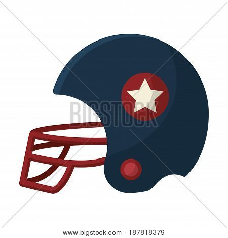football helment to uniform to play sport, vector illustration