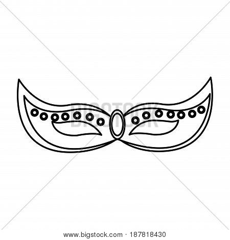brazilian carnival mask celebration image vector illustration