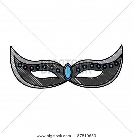 brazilian carnival mask celebration image vector illustration