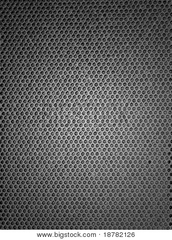 Black white mesh metal structure shaded on corners.