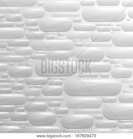 White background glass capsule. Design for business