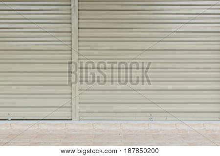 Aluminium steel metal roller shutter door, construction industry