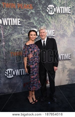 LOS ANGELES - MAY 19:  David Lynch and Emily Stofle arrives for the premiere of 
