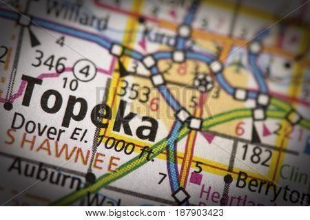 Topeka, Kansas On Map