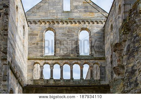 The Monastery ruins in Paulinzella in Thuringia Germany
