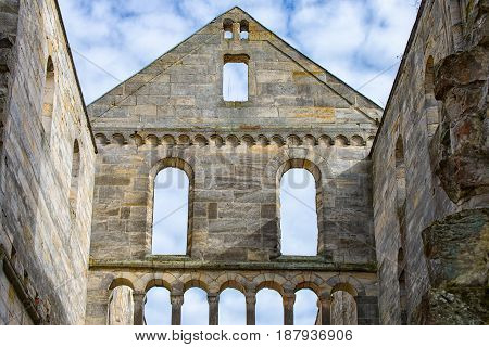 The Monastery ruins in Paulinzella in Thuringia Germany