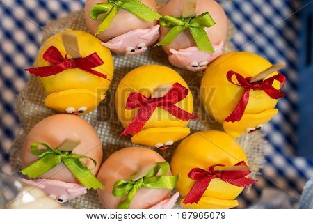 Candy apple for one year old boy party