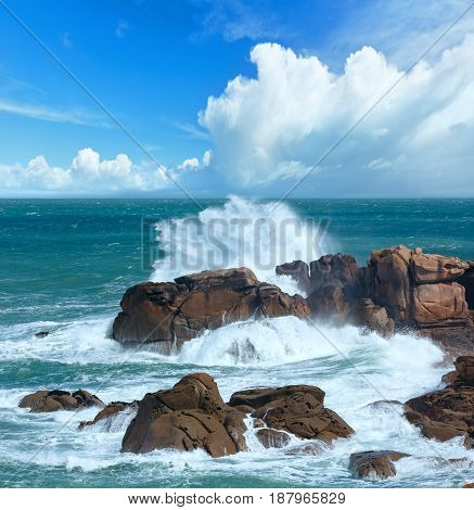 The Pink Granite Coast (brittany, France).