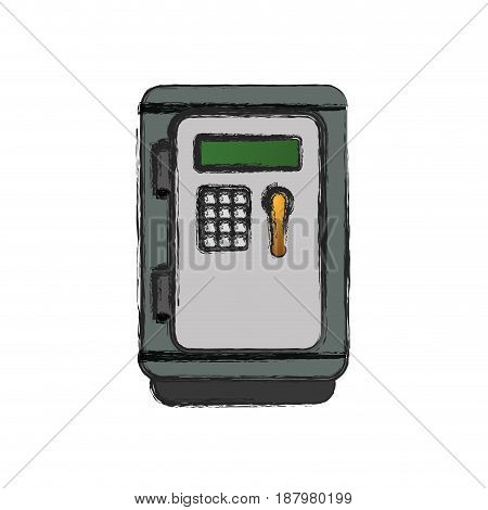 metal strong box to save money, vector illustration