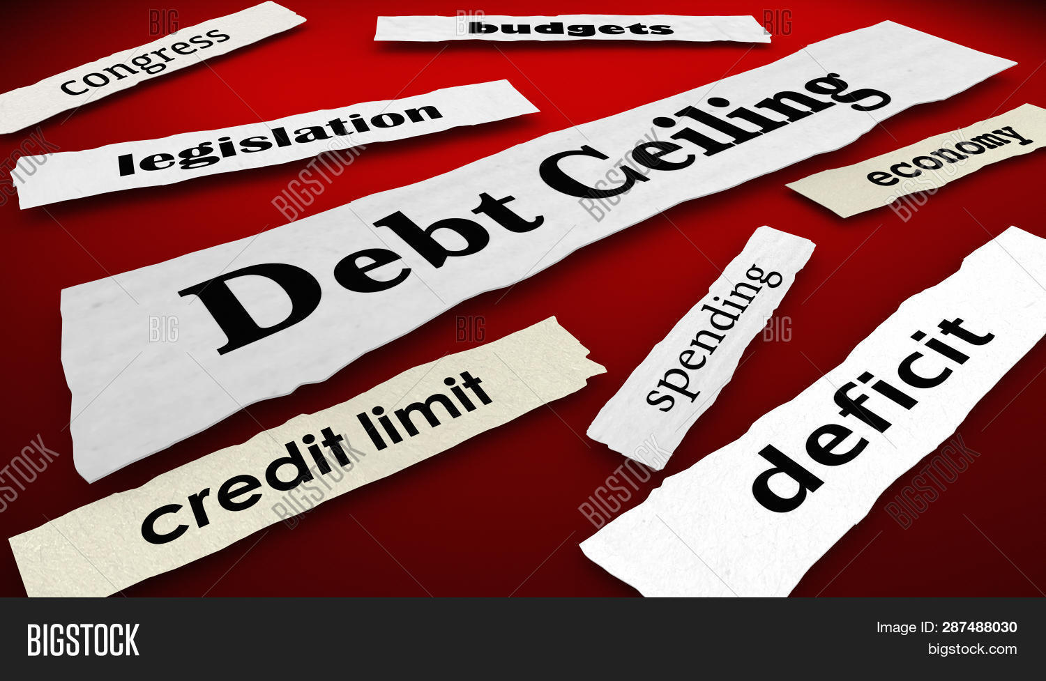 Debt Ceiling Deficit Image Photo Free Trial Bigstock